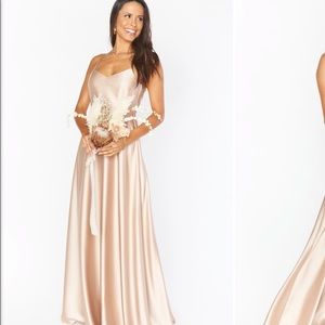 Champagne luxe, faith maxi dress.